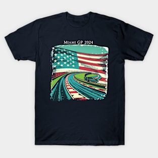 2024 Miami Grand Prix F1 T-Shirt - Merchandise | Unique F1 Tracks Design | Limited Edition | Perfect Gift for Miami F1 Fans T-Shirt